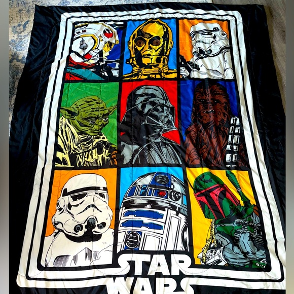 Star Wars Twin Reversible Comforter *EUC* - Picture 3 of 3